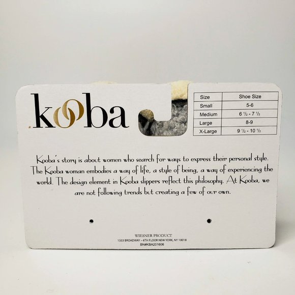 NWT Kooba Women’s Grey Boiled Wool Hard Bottom Slippers M - Picture 11 of 11